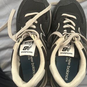 New Balance Black and White Athletic Shoes